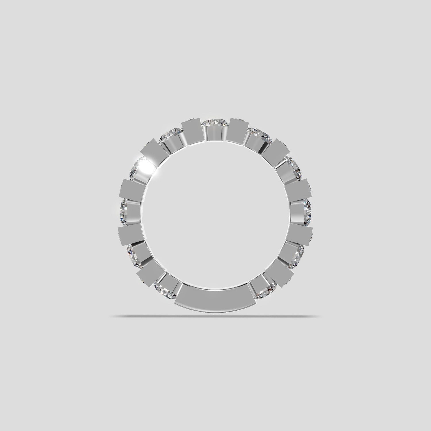 Astra Block Diamond Band Platinum