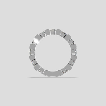 Astra Block Diamond Band Platinum