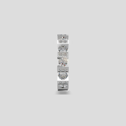 Astra Block Diamond Band Platinum