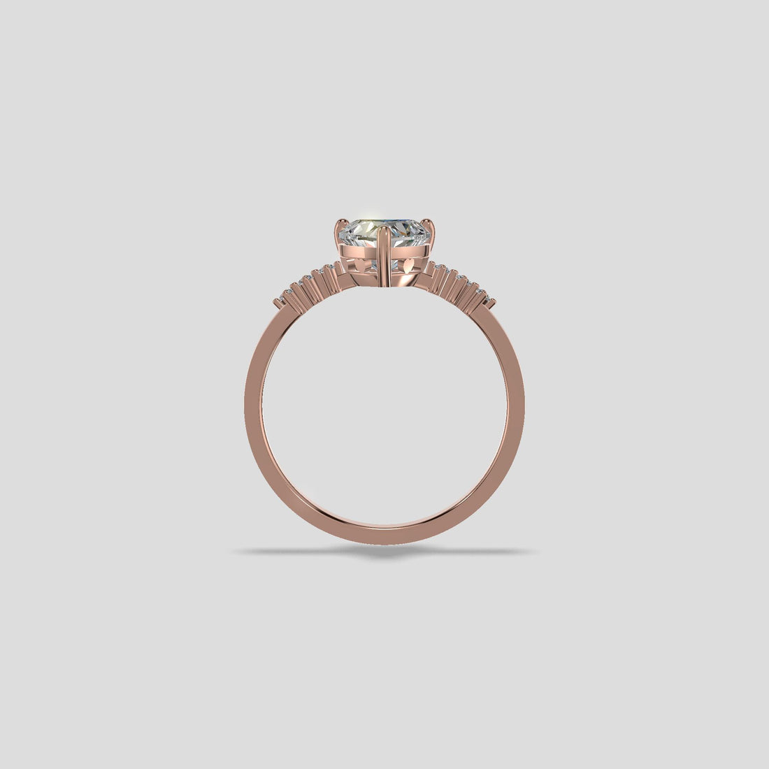 Amora Heartburst Diamond Ring Gold