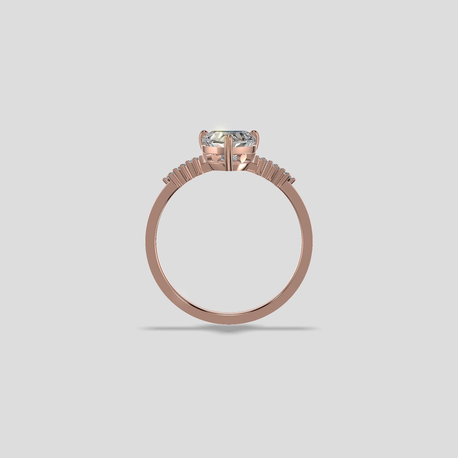 Amora Heartburst Diamond Ring Gold