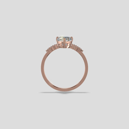 Amora Heartburst Diamond Ring Gold