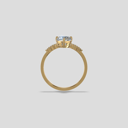 Amora Heartburst Diamond Ring Gold