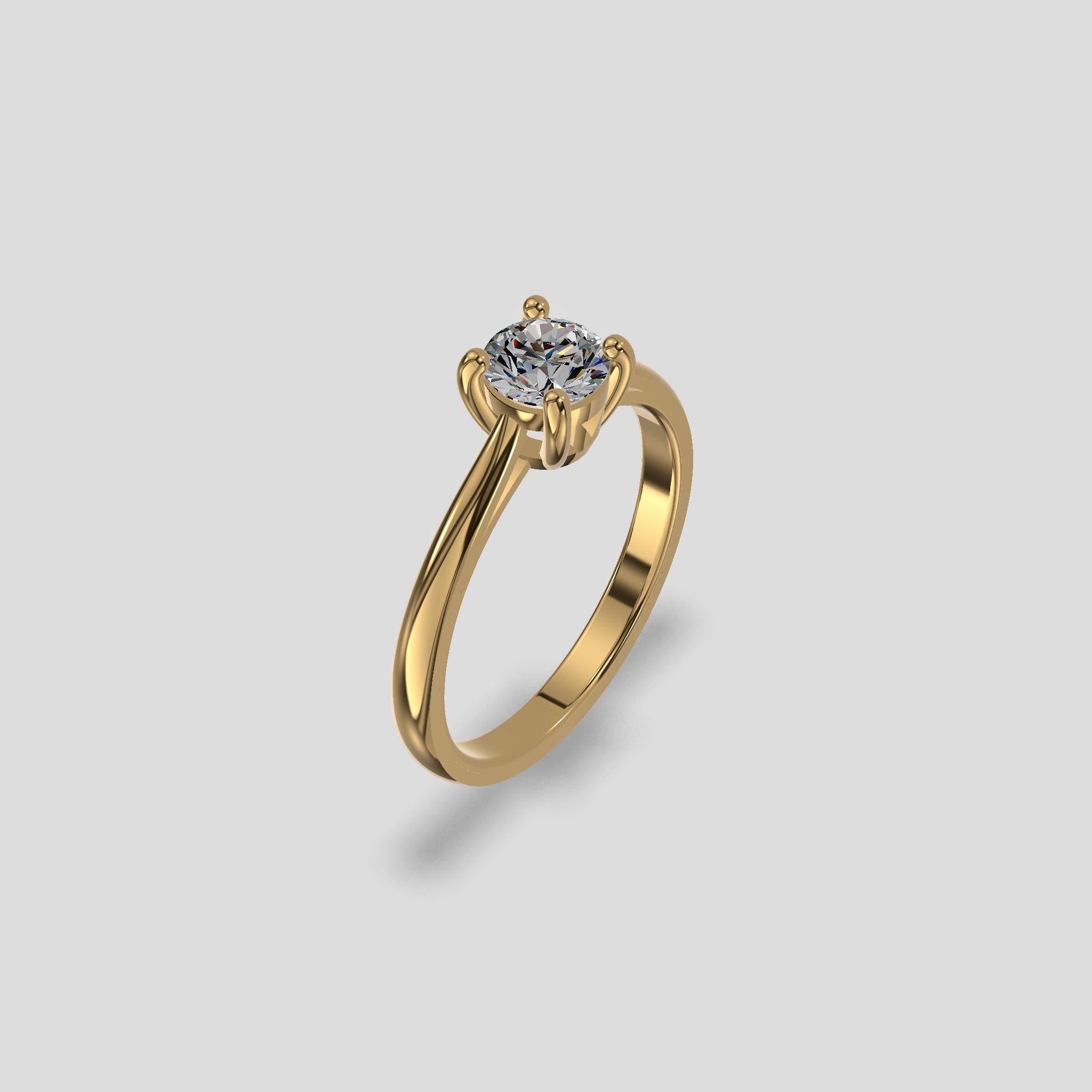 Aurora Classic Solitaire Ring