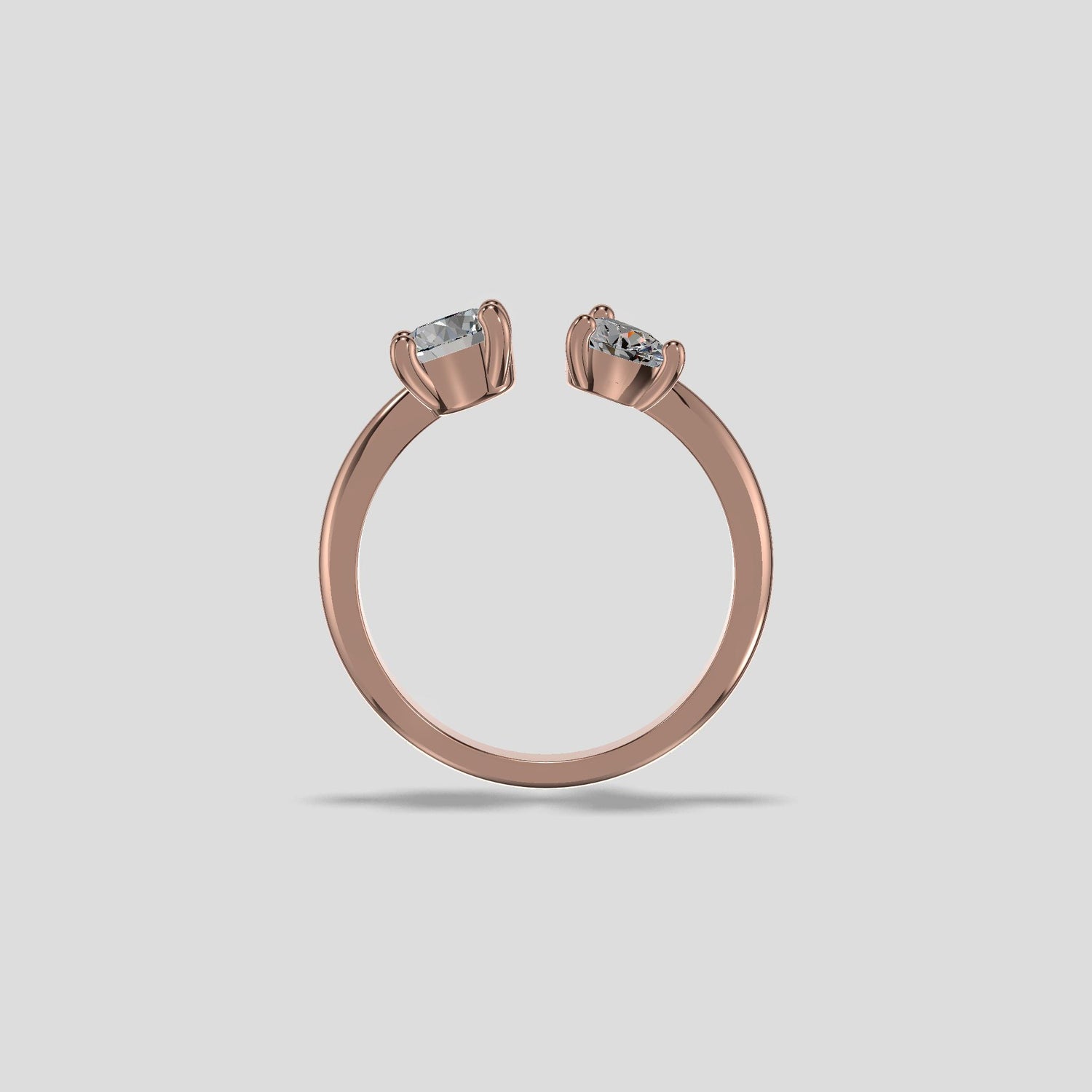 Duet Harmony Diamond Ring