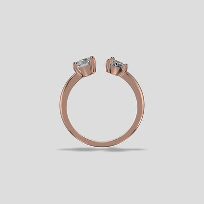 Duet Harmony Diamond Ring