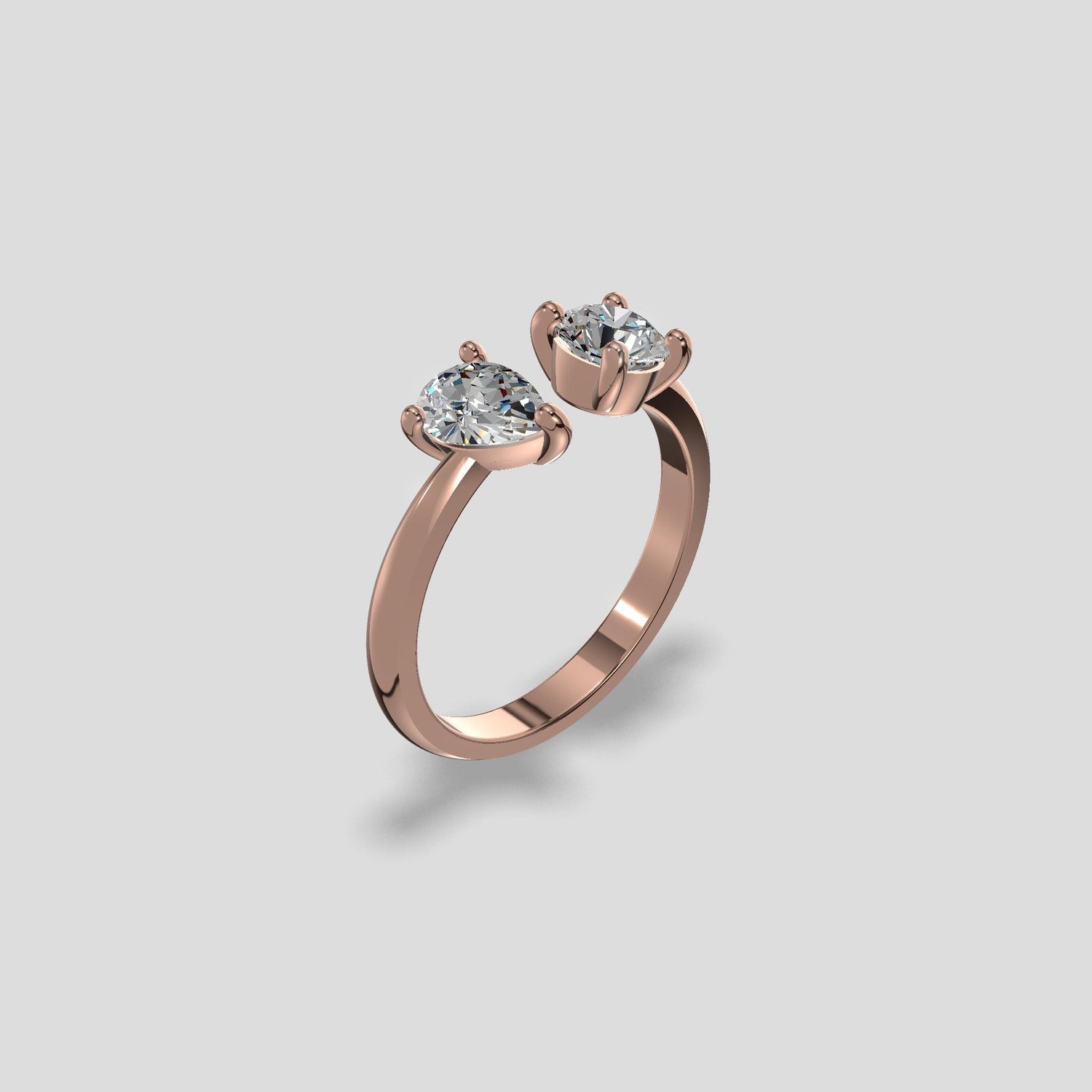 Duet Harmony Diamond Ring