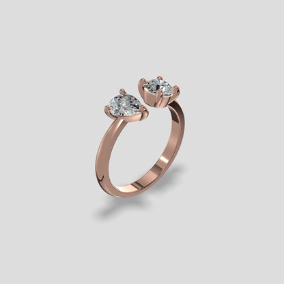 Duet Harmony Diamond Ring
