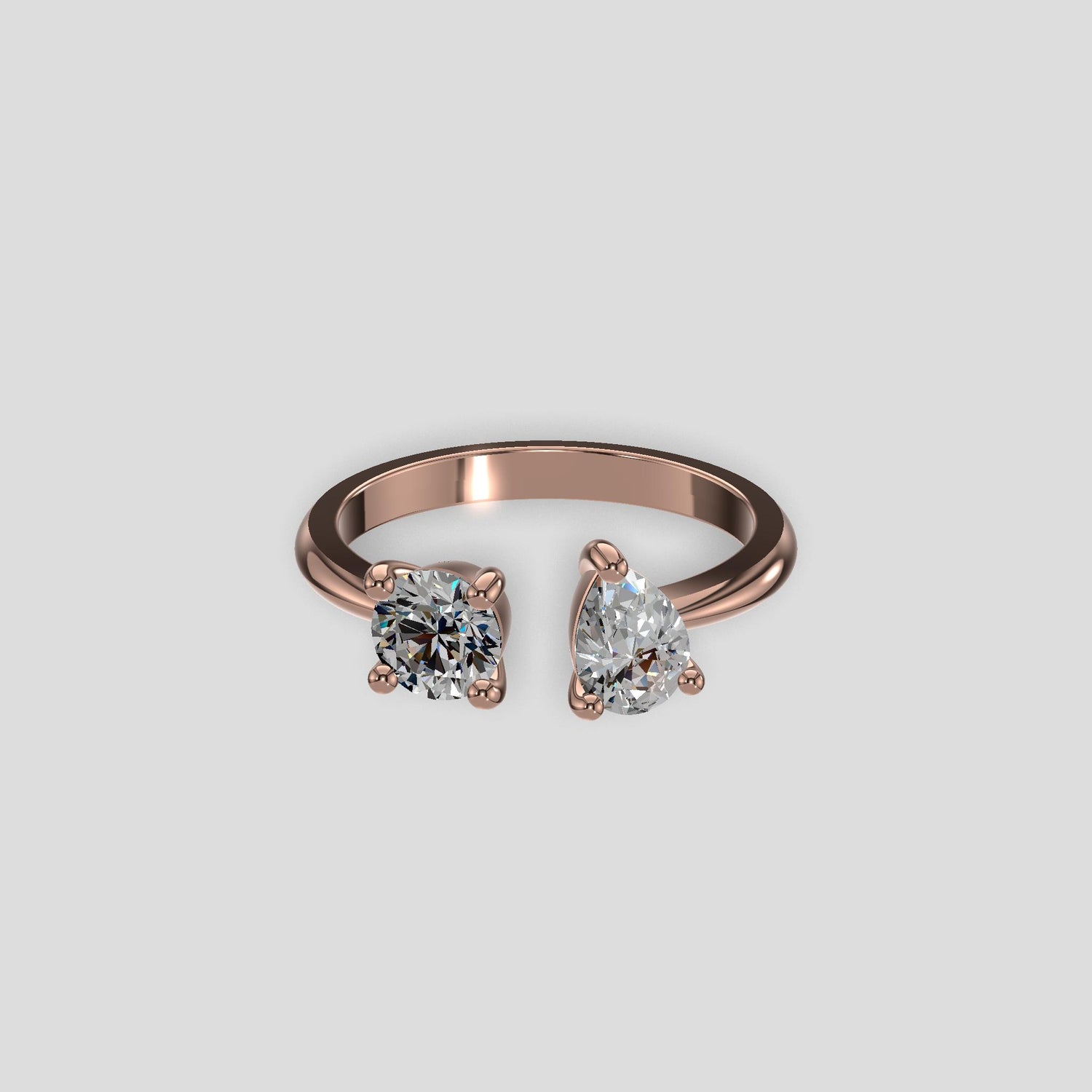 Duet Harmony Diamond Ring