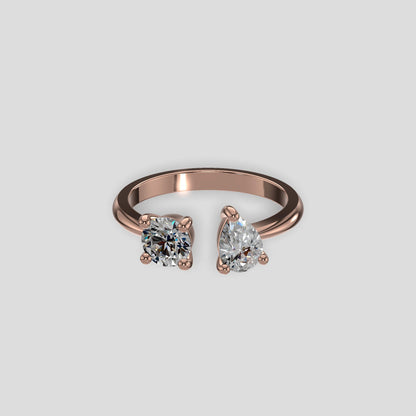 Duet Harmony Diamond Ring