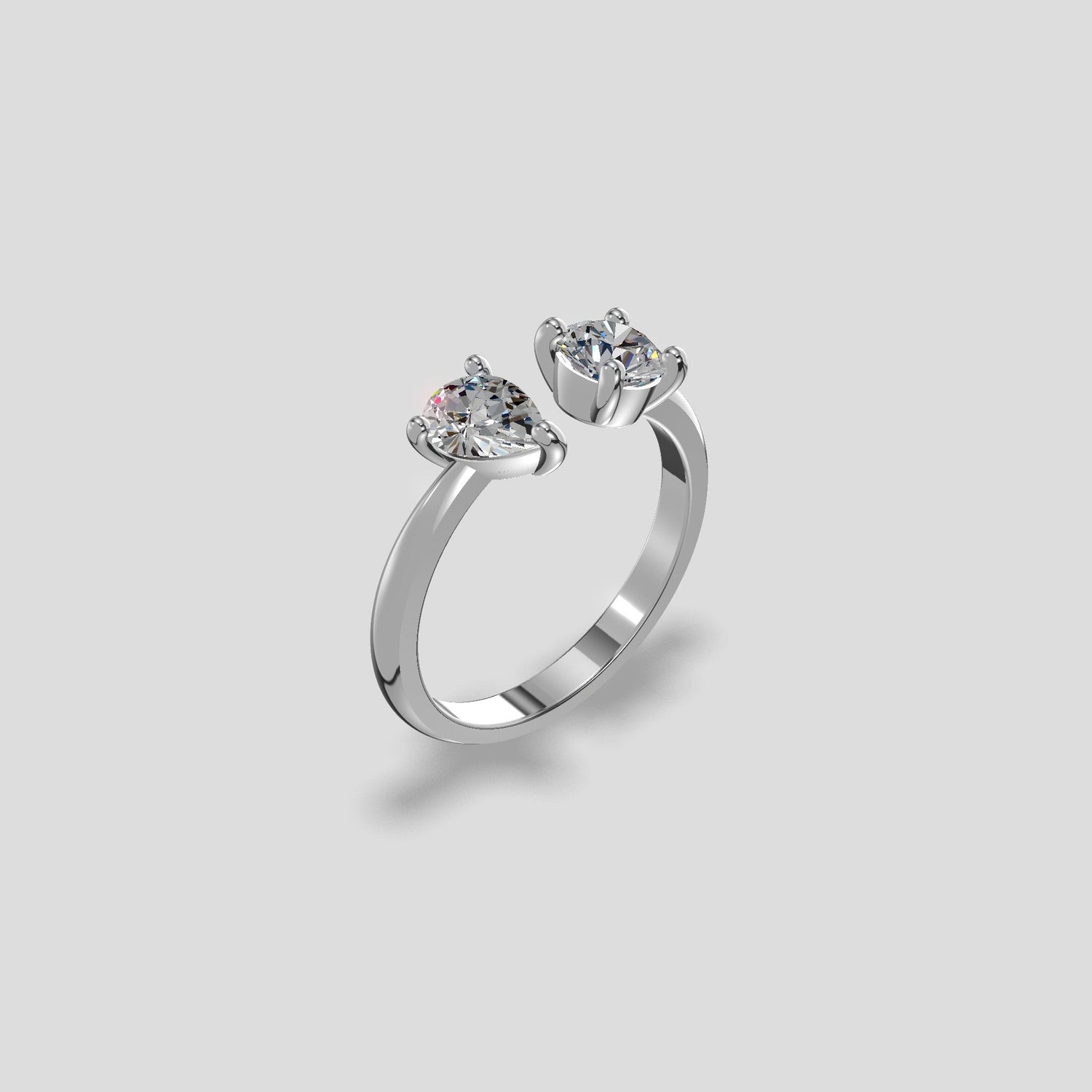 Duet Harmony Diamond Ring