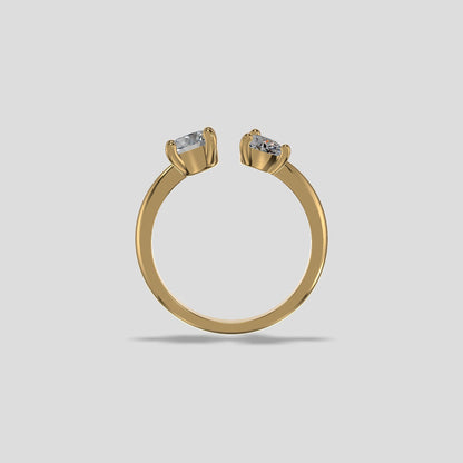 Duet Harmony Diamond Ring