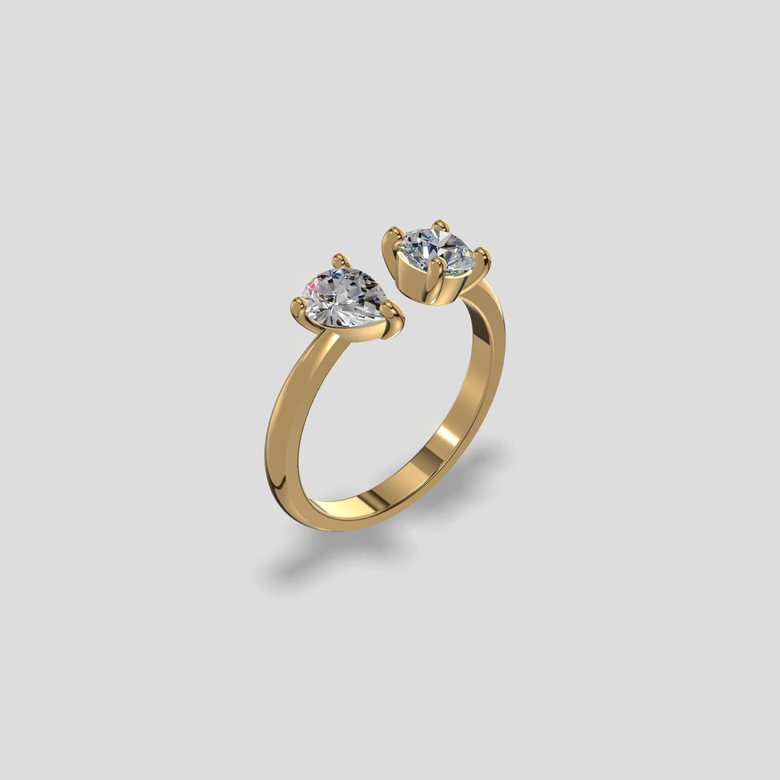 Duet Harmony Diamond Ring