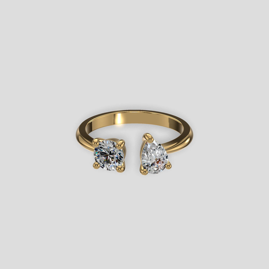 Duet Harmony Diamond Ring