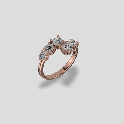 Aurora Cluster Diamond Ring