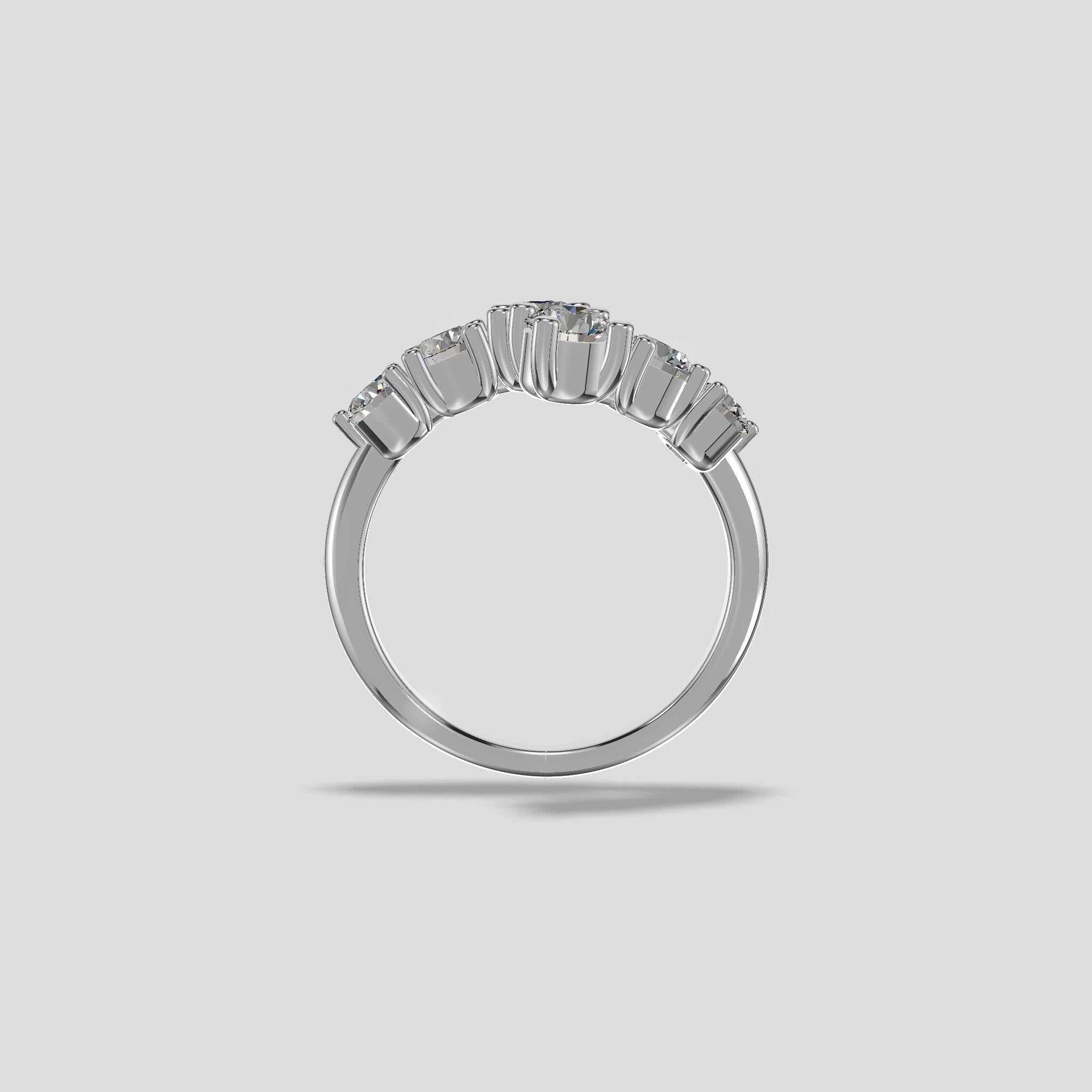 Aurora Cluster Diamond Ring