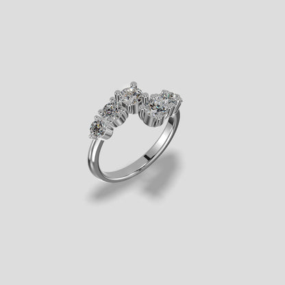 Aurora Cluster Diamond Ring