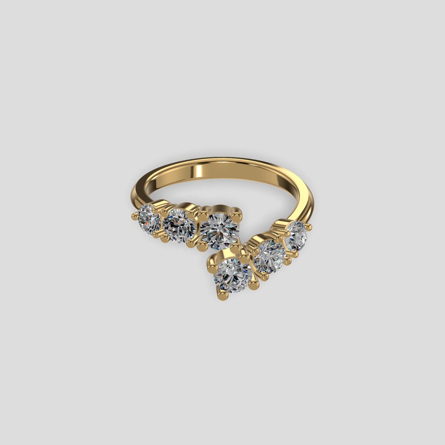 Aurora Cluster Diamond Ring