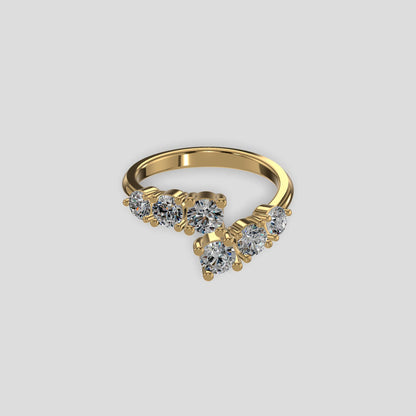 Aurora Cluster Diamond Ring