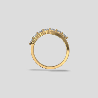 Aurora Seven Stone Diamond Ring