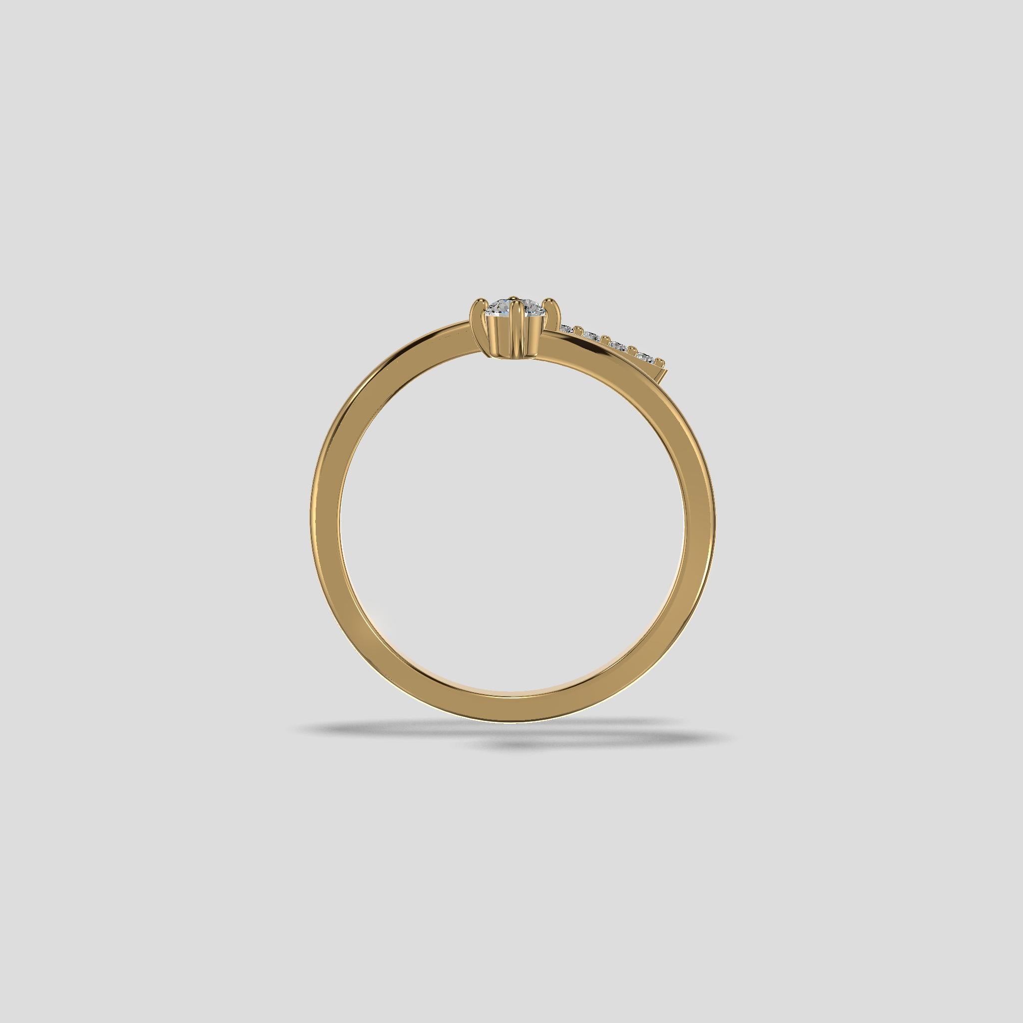 Celestia Spiral Diamond Ring