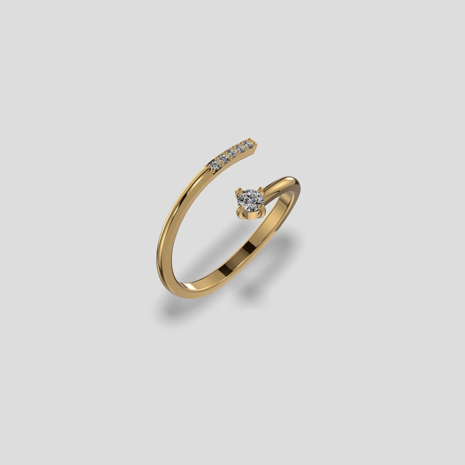 Celestia Spiral Diamond Ring