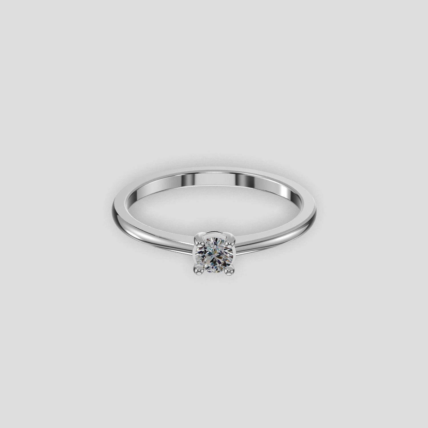 Eterna Solitaire Diamond Ring Platinum