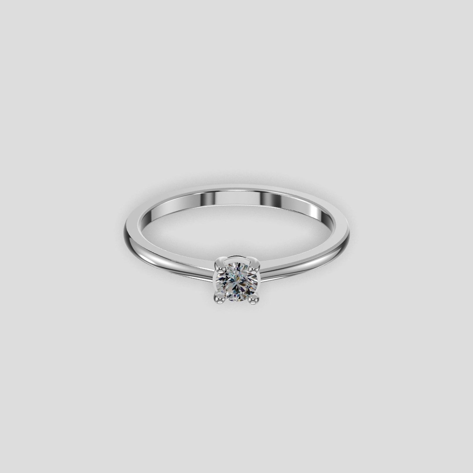 Eterna Solitaire Diamond Ring Platinum