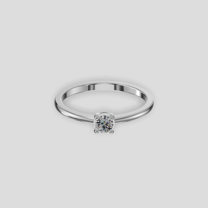 Eterna Solitaire Diamond Ring Platinum
