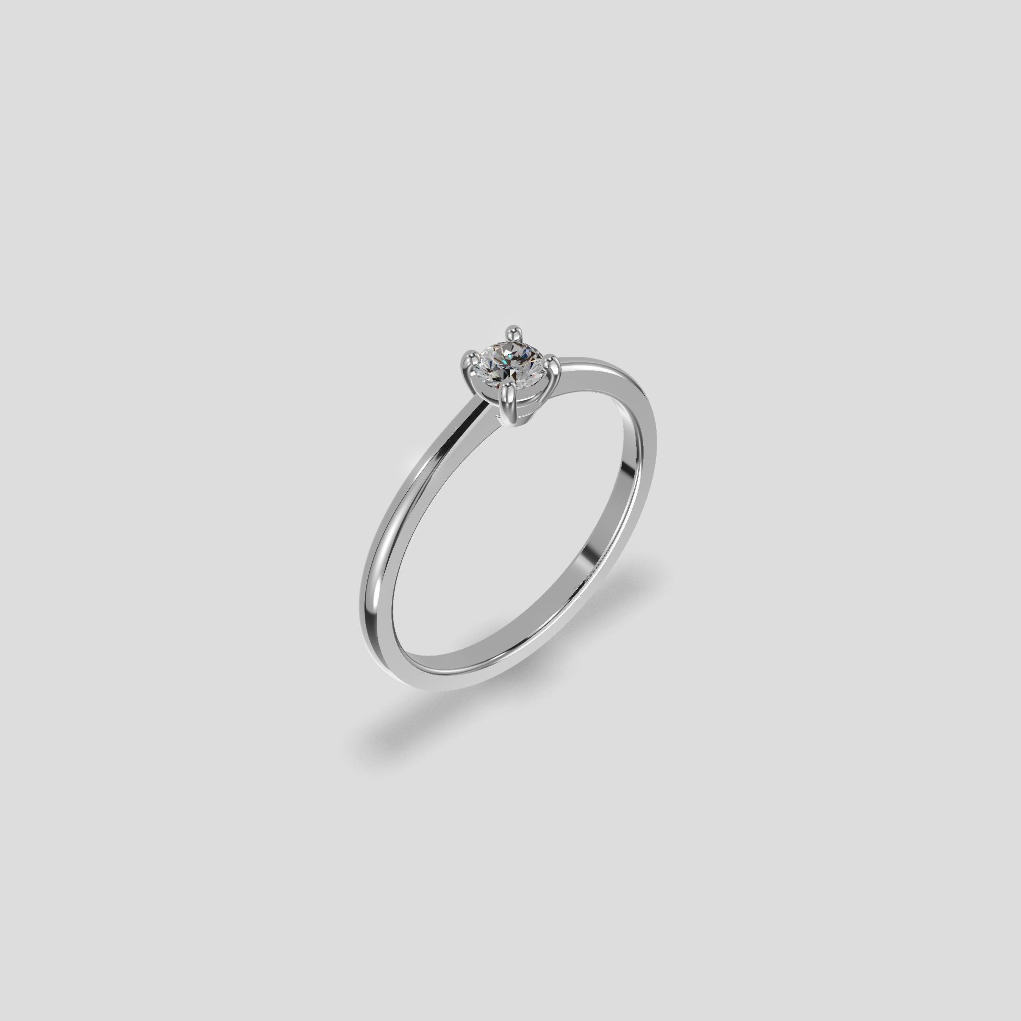 Eterna Solitaire Diamond Ring Platinum