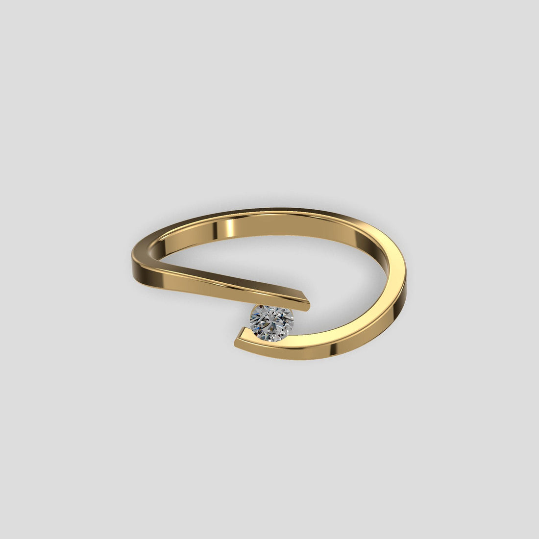 Graceful Embrace Diamond Ring