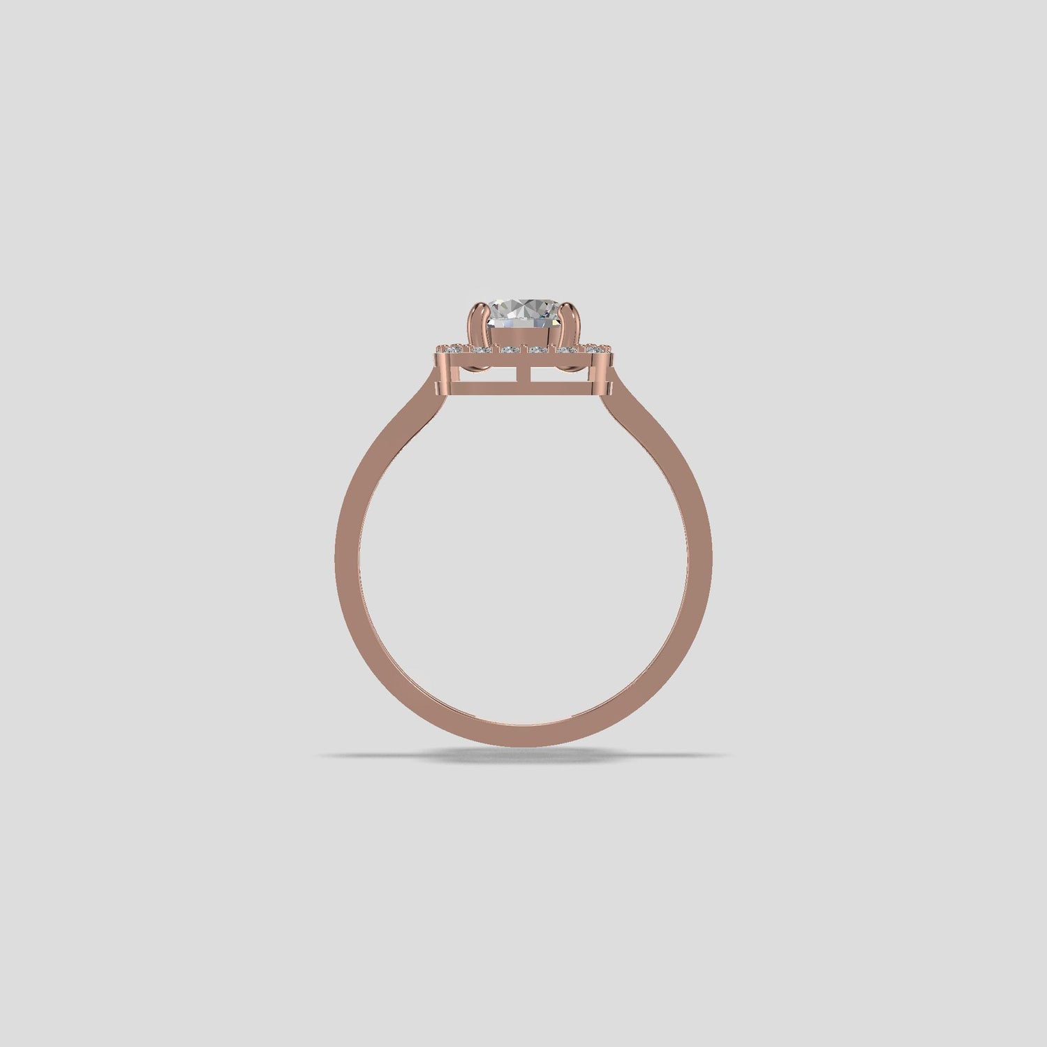 Radiant Halo Elegance Ring