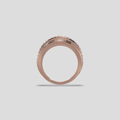 Twilight Spiral Diamond Band