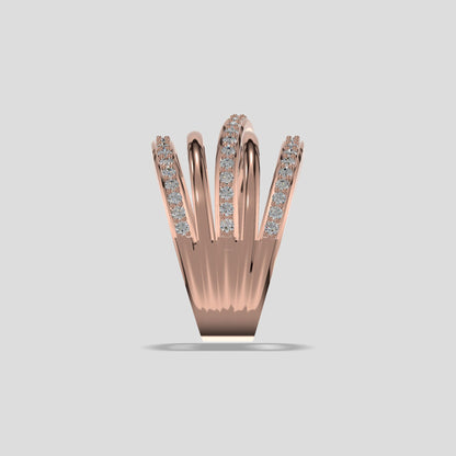 Twilight Spiral Diamond Band