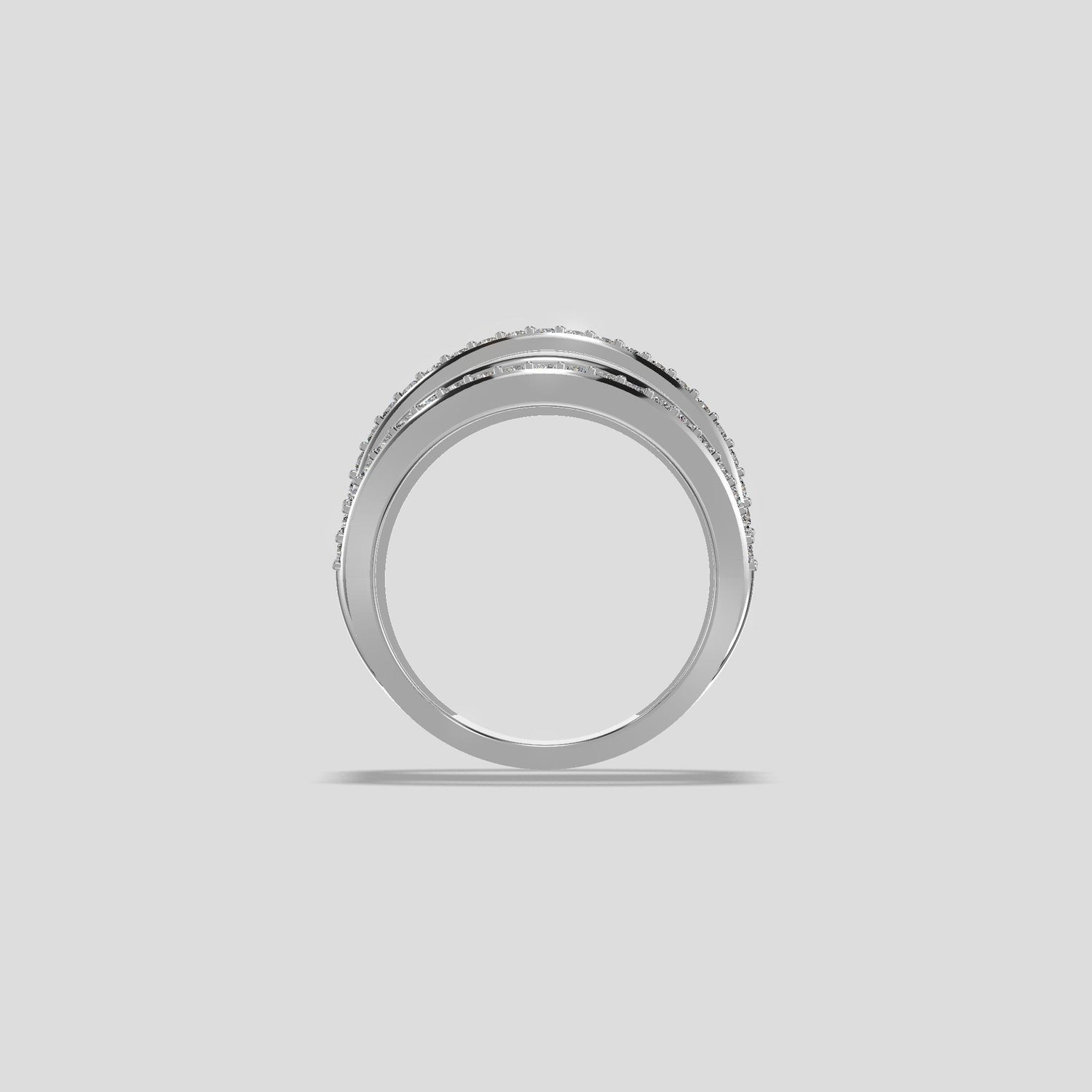 Twilight Spiral Diamond Band