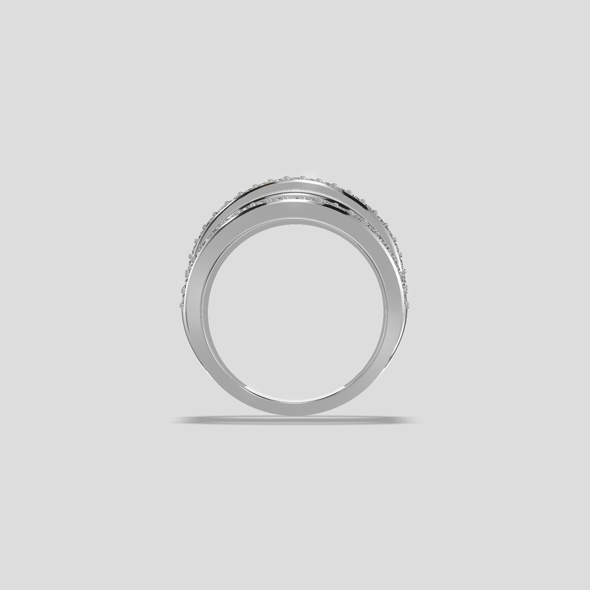 Twilight Spiral Diamond Band