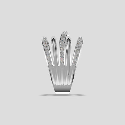 Twilight Spiral Diamond Band