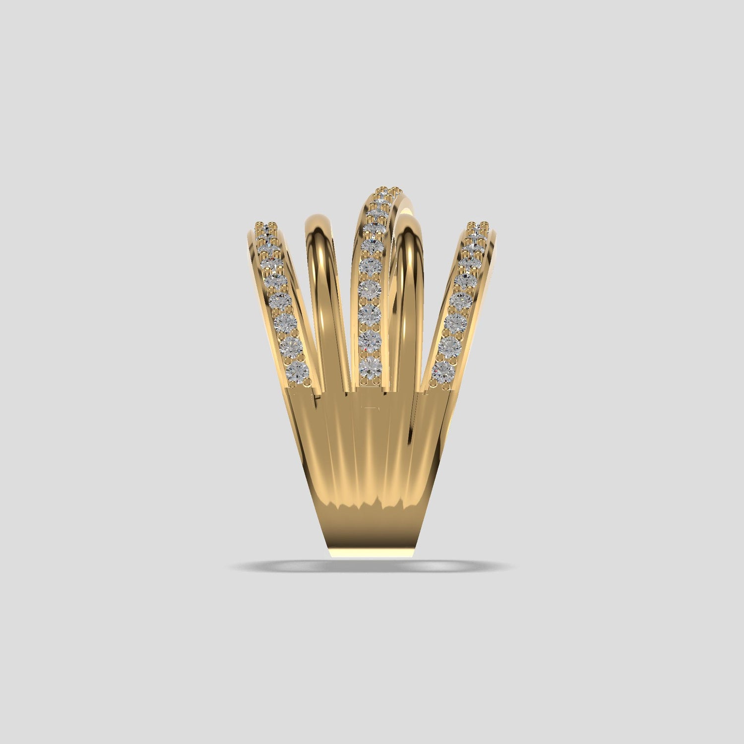 Twilight Spiral Diamond Band