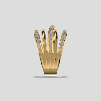 Twilight Spiral Diamond Band