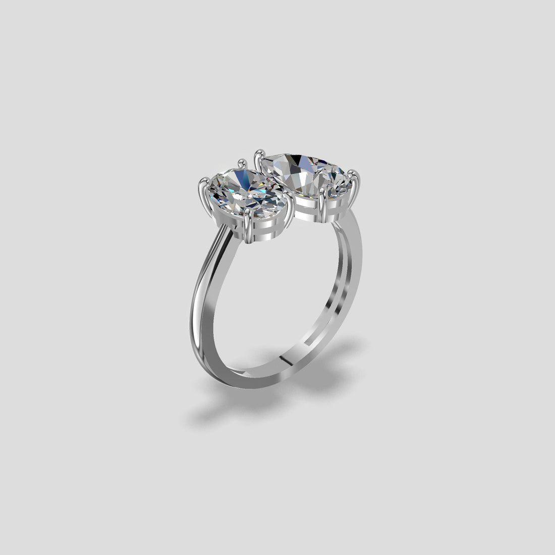 Eternal Two Piece Diamond Ring Platinum