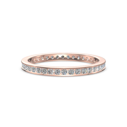 Elegant Eternity Diamond Band Gold
