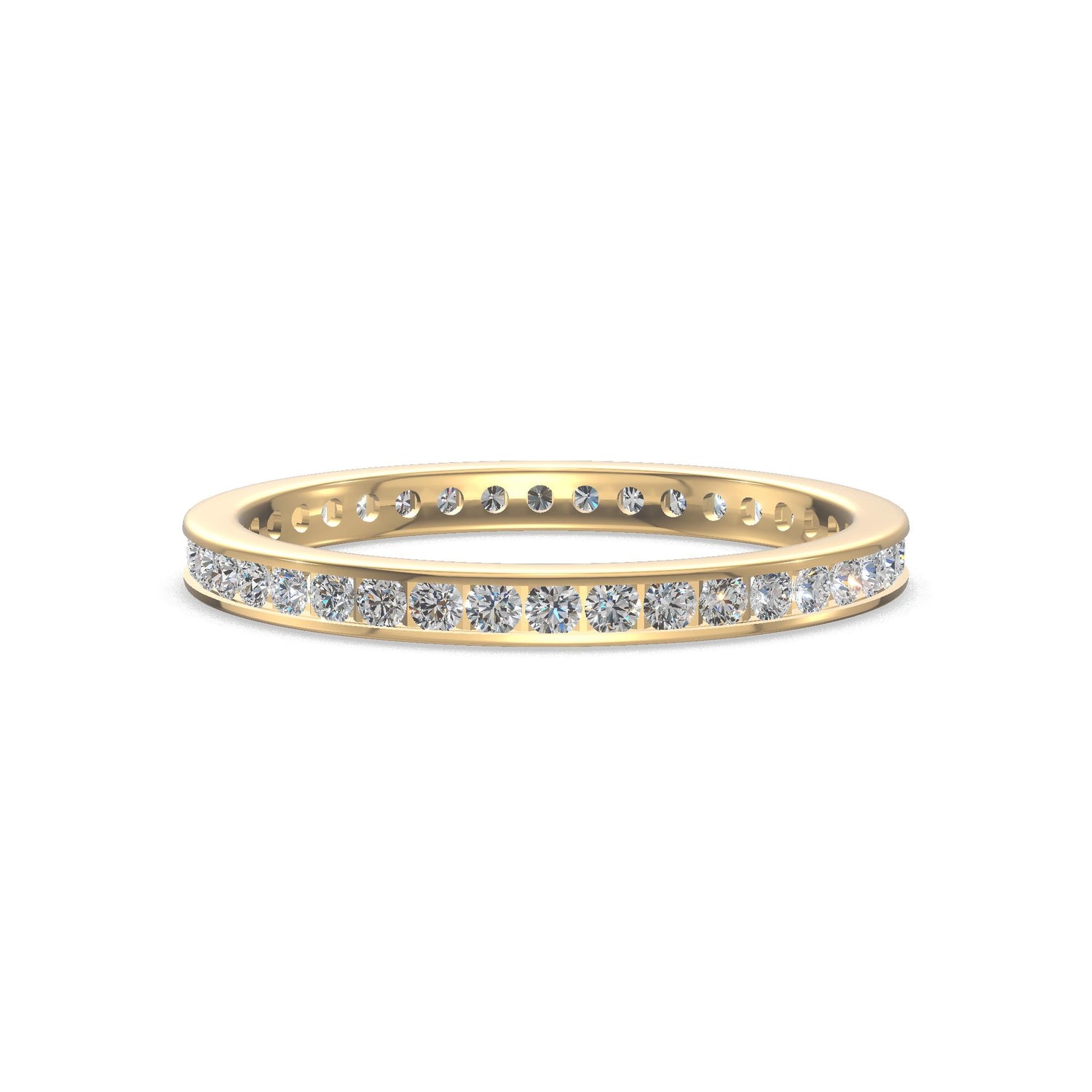 Elegant Eternity Diamond Band Gold