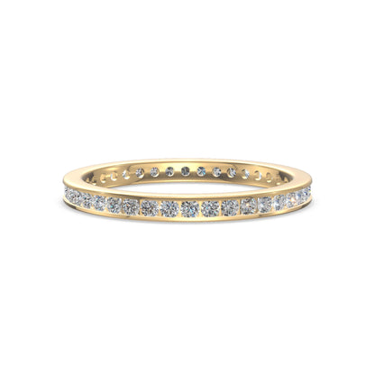 Elegant Eternity Diamond Band Gold