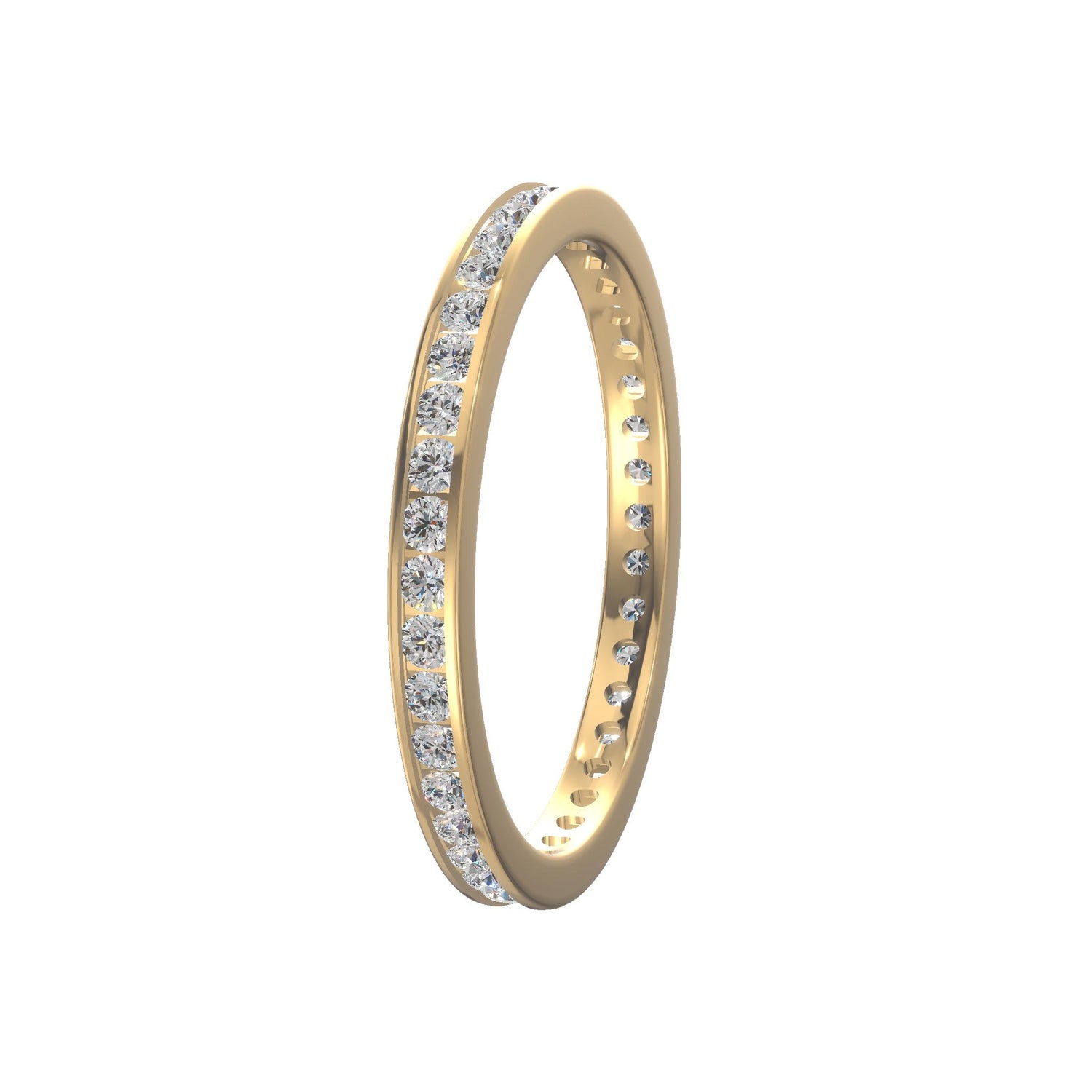 Elegant Eternity Diamond Band Gold