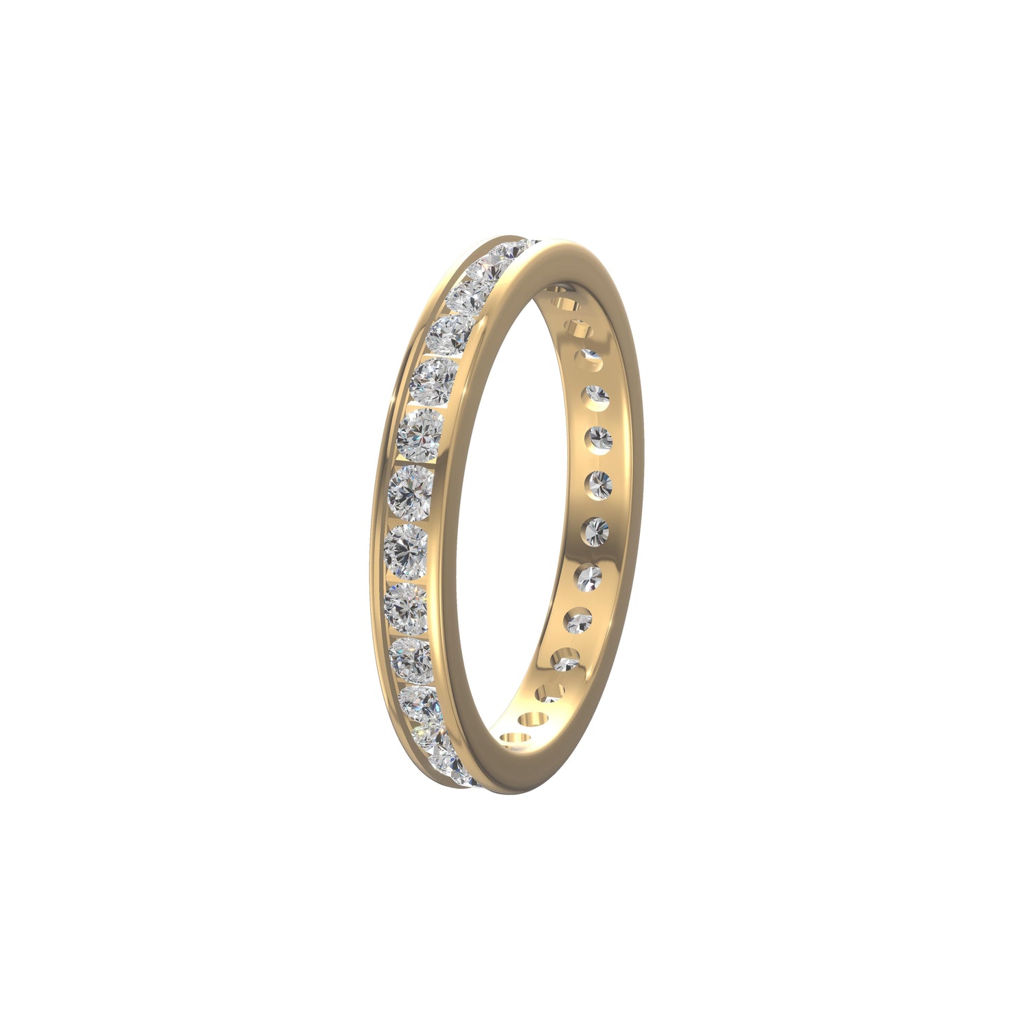 Eternal Radiance Diamond Band Gold