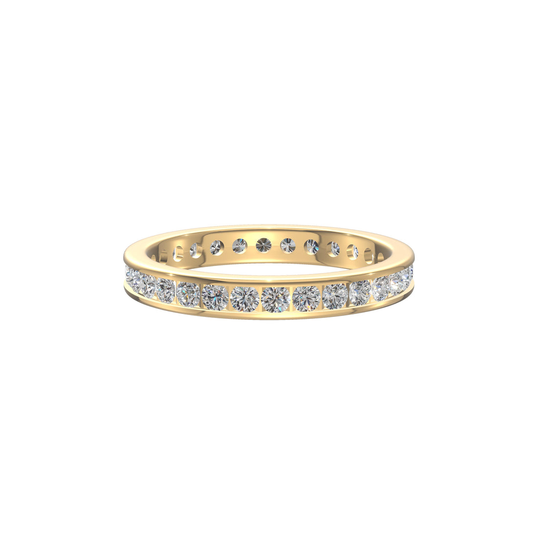 Eternal Radiance Diamond Band Gold
