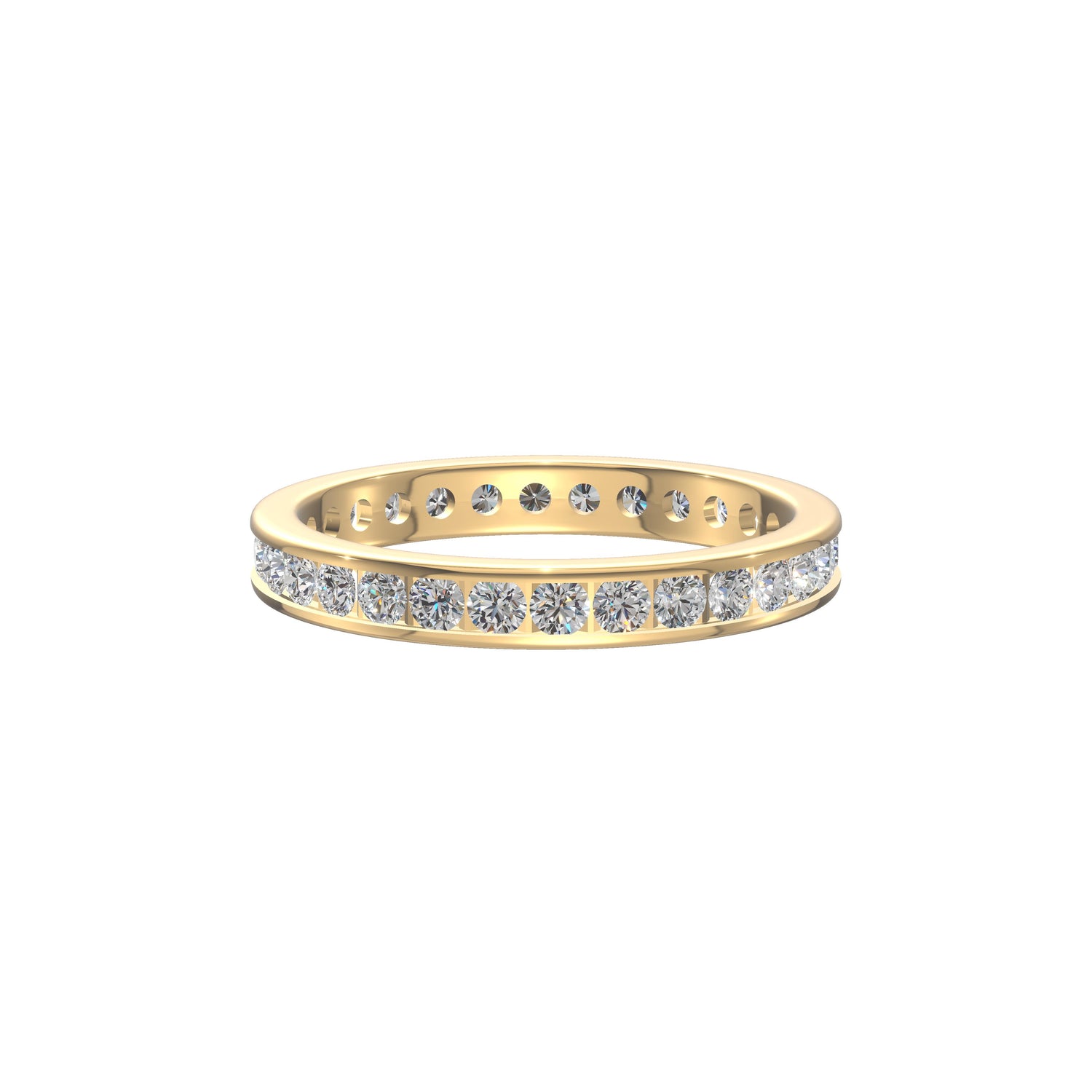 Eternal Radiance Diamond Band Gold