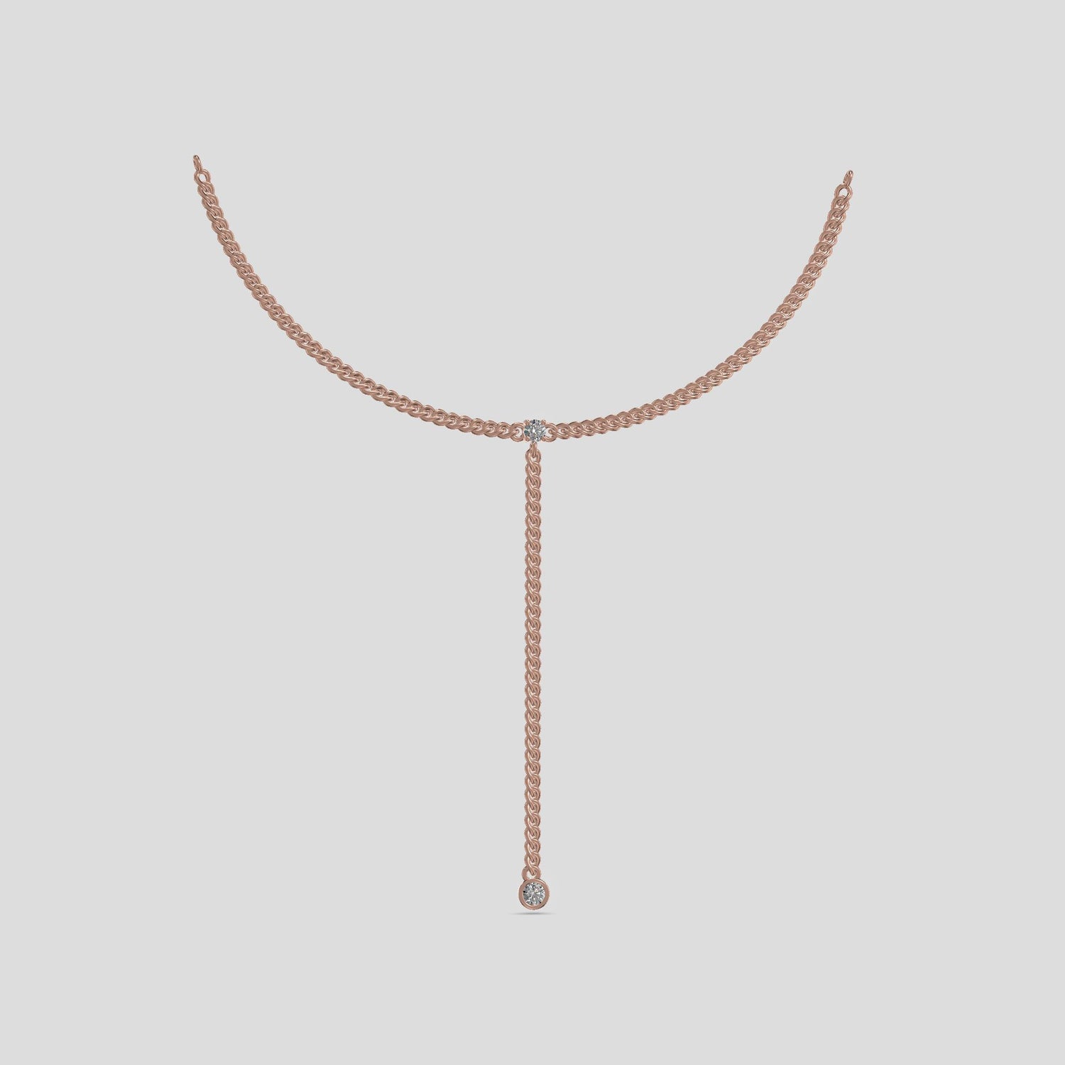 GraceLine Drop Necklace Gold