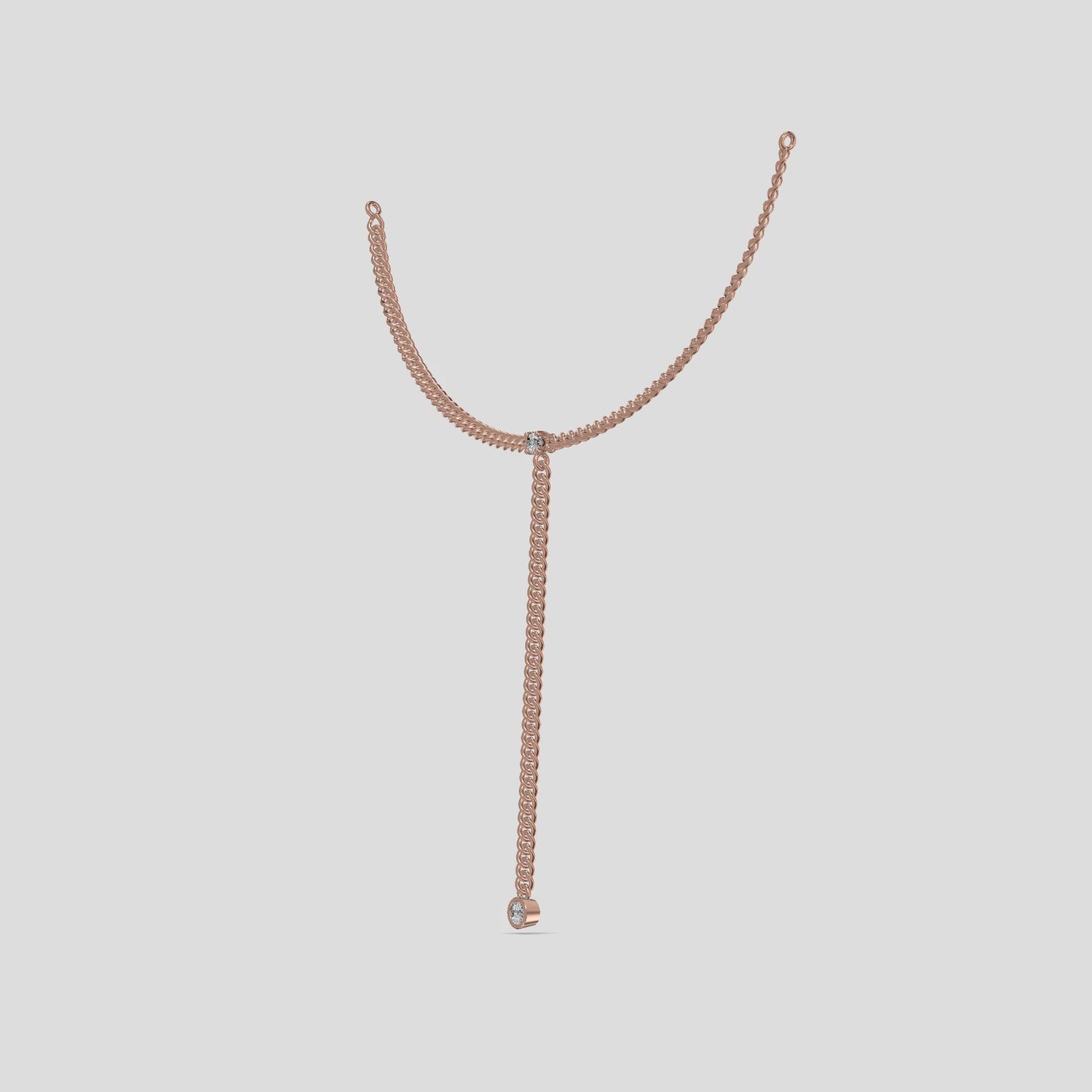 GraceLine Drop Necklace Gold