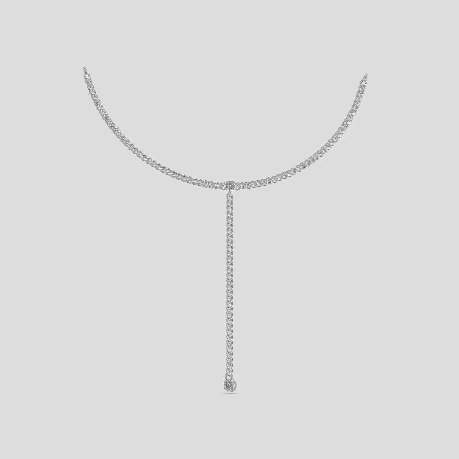 GraceLine Drop Necklace Gold